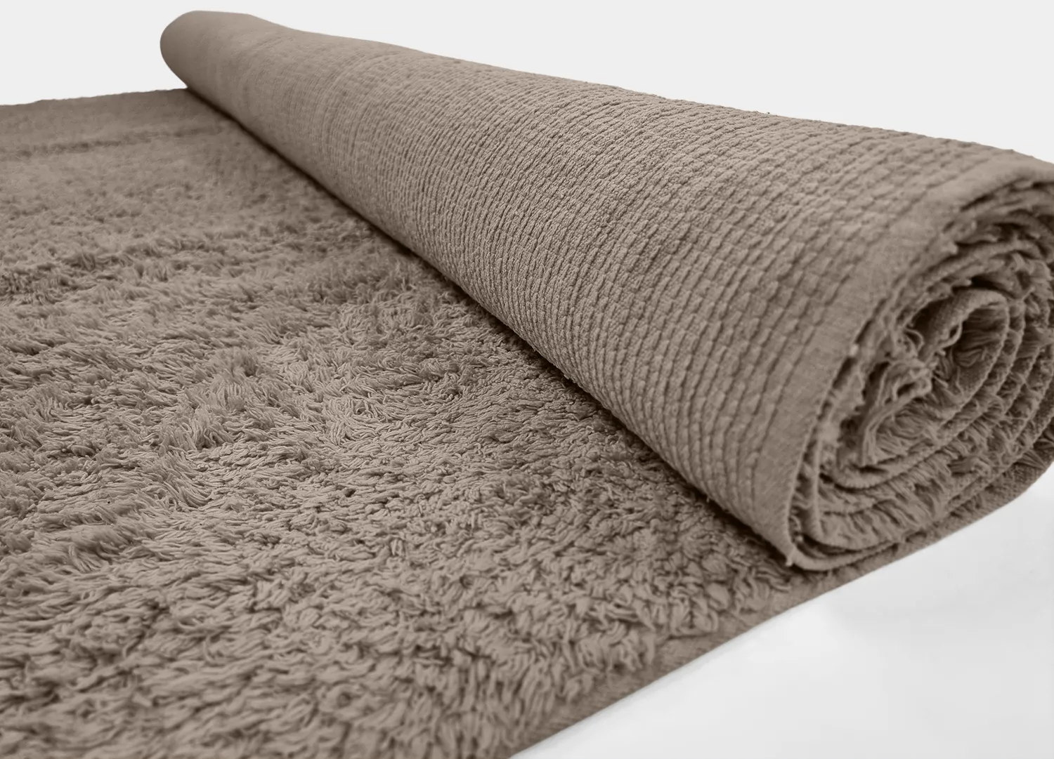 Hochflorteppiche - Alba Natural Cotton Shaggy (taupe)