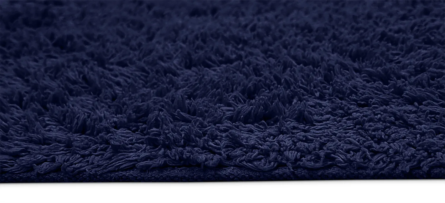 Hochflorteppiche - Alba Natural Cotton Shaggy (Dunkelblau)