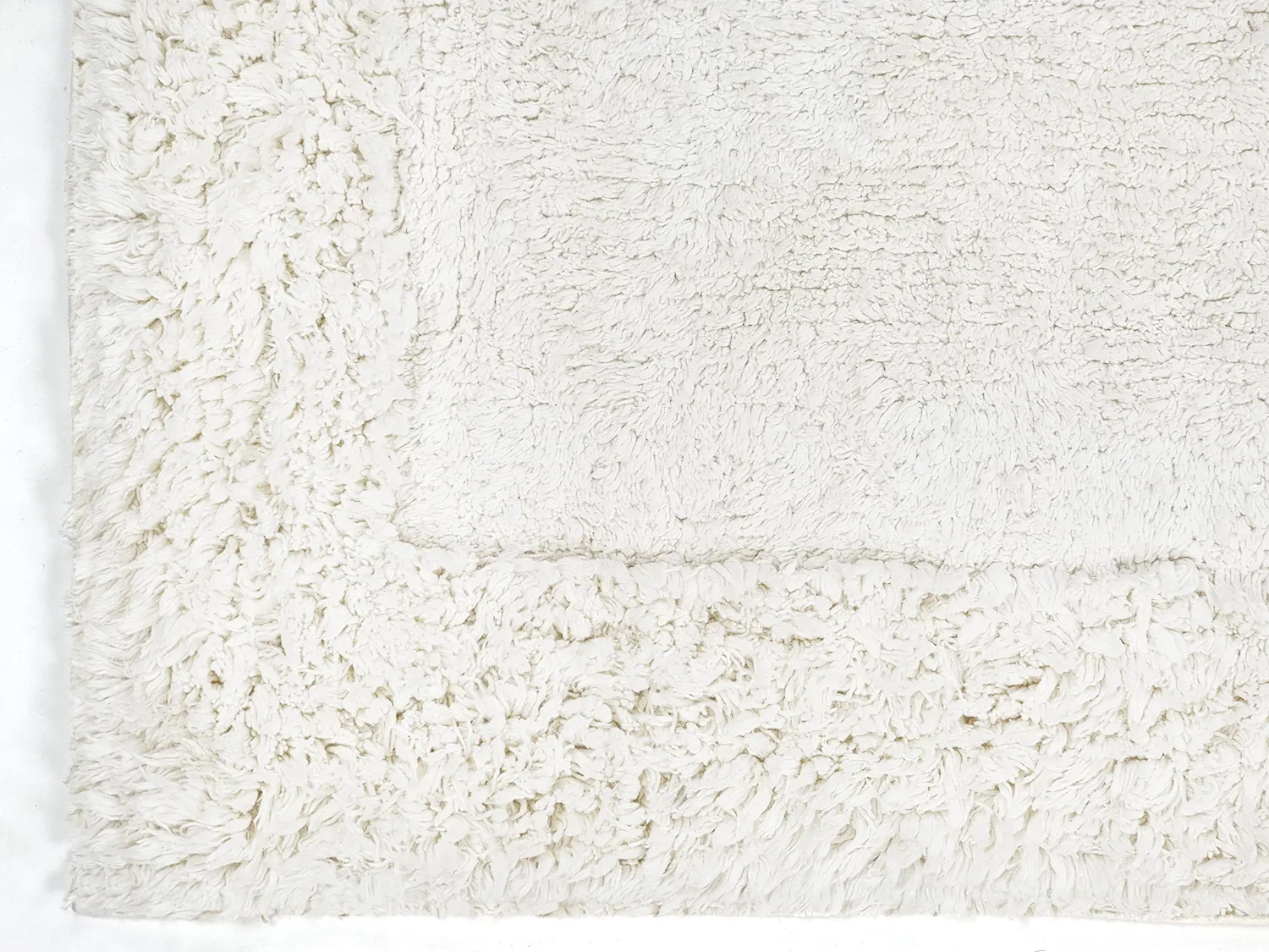 Hochflorteppiche - Ebba Natural Cotton Shaggy (offwhite)