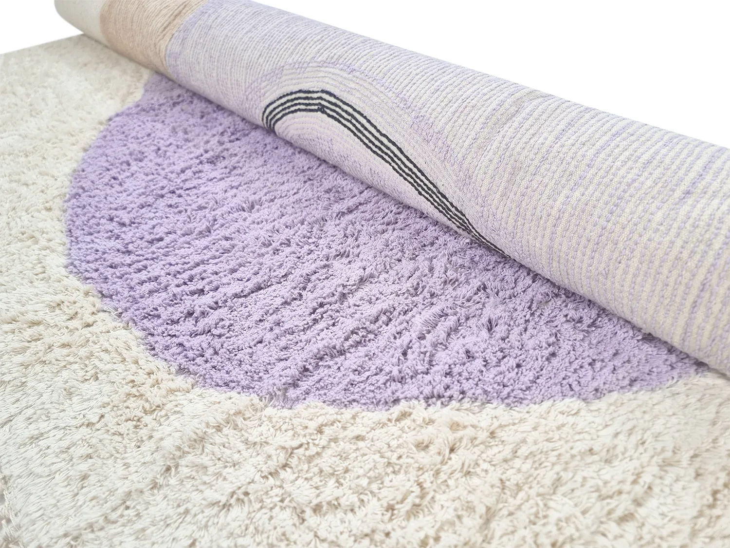 Hochflorteppiche - Londa Natural Cotton Shaggy (multi)