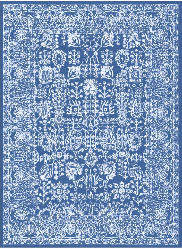 Wilton-Teppich - Menfi (blau)