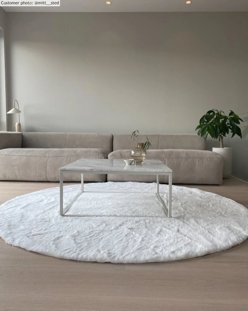 Runde Teppiche - Cloud Super Soft (weiß)