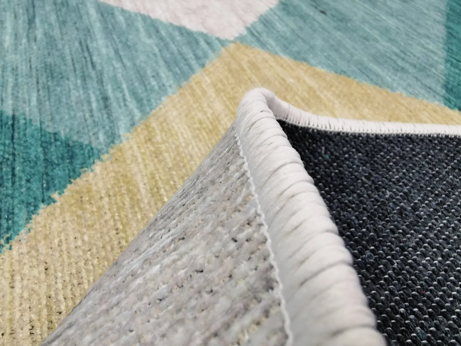 Rund Teppich - Temara (blau/bunt)