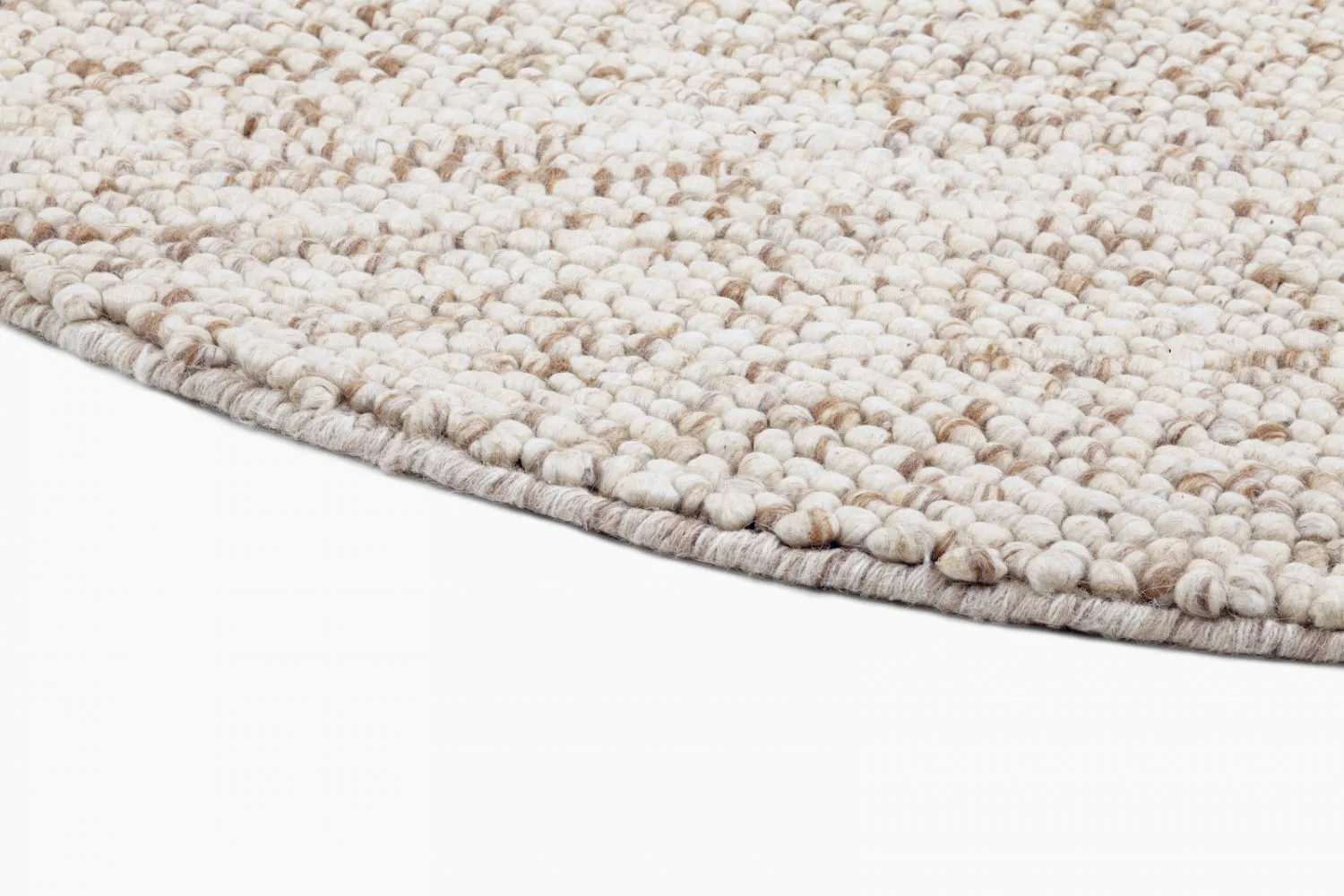 Runde Teppiche - Avafors Wool Bubble (natural)