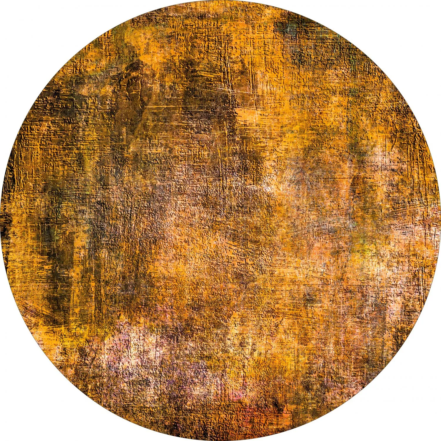 Rund Teppich - Biella (orange)