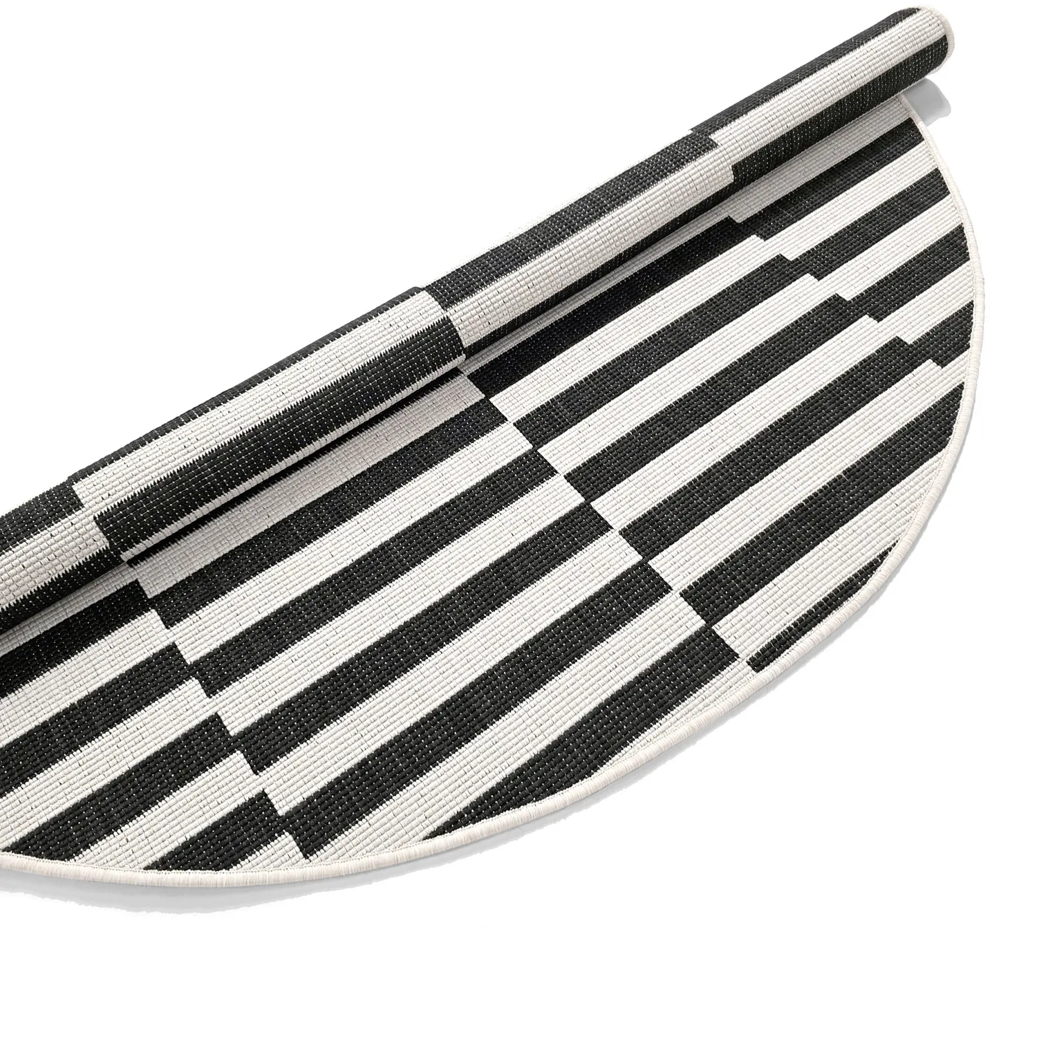 Rund Teppich - Indoor/Outdoor Otto (schwarz)