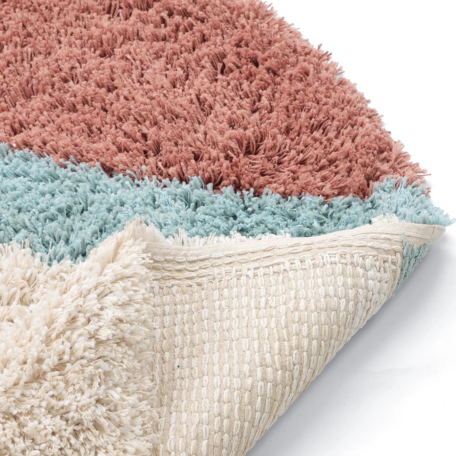 Ovaler Teppich - Tropea Natural Cotton Shaggy (multi)
