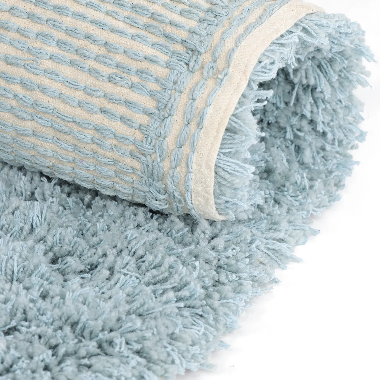 Ovaler Teppich - Tropea Natural Cotton Shaggy (multi)