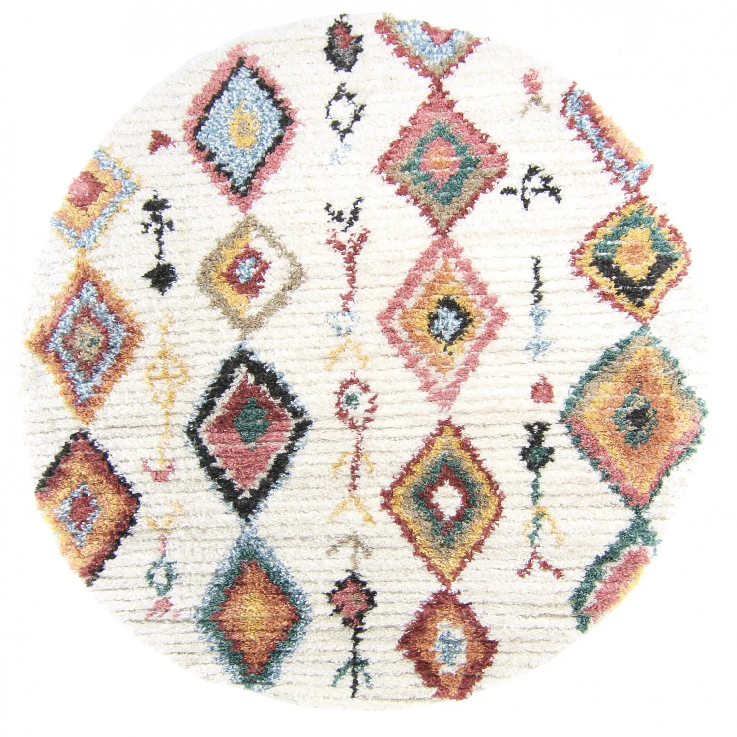 Runde Teppiche - Sezze (beige/multi)
