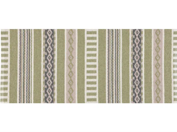 Kunststoffteppiche - Der Horred-Teppich Linné (olive/rosa)