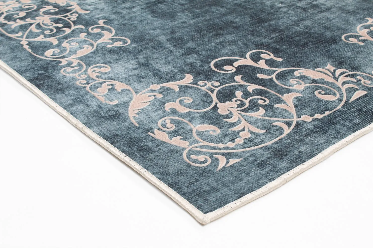 Wilton-Teppich - Santi (blau/beige)