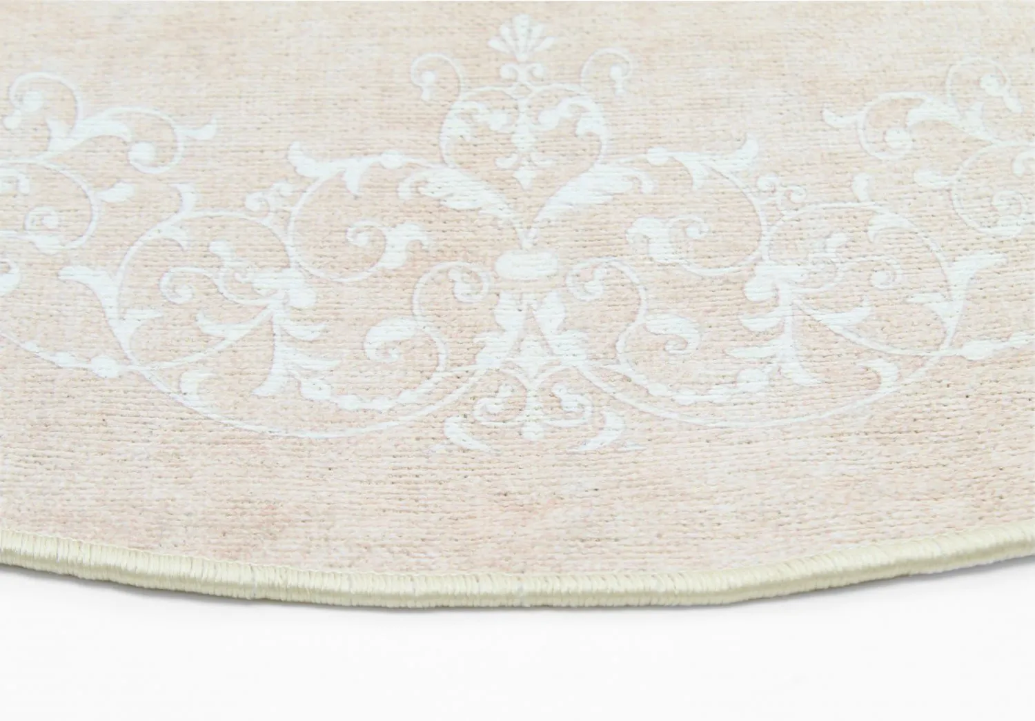 Rund Teppich - Santi (beige/weiß)