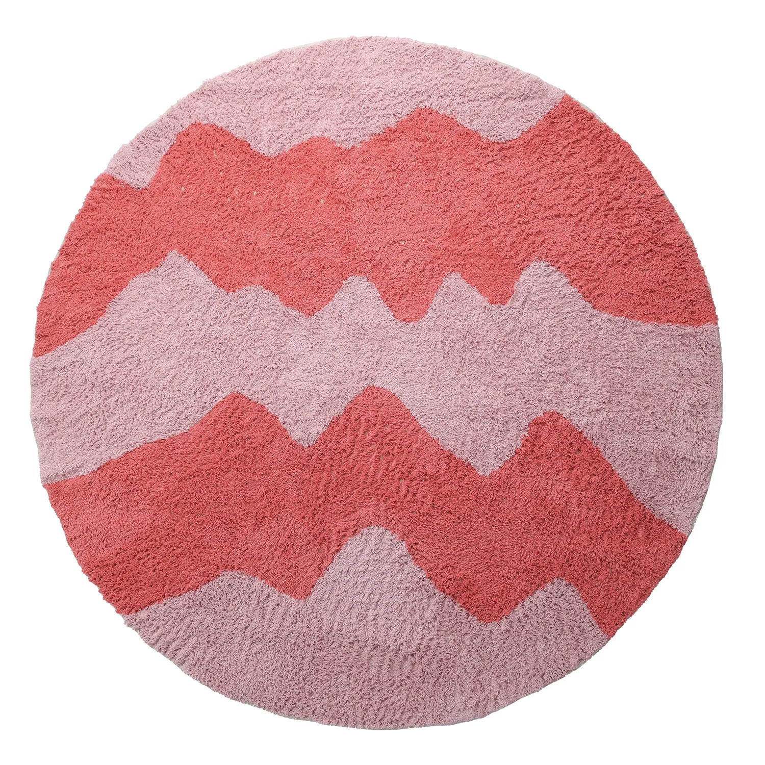 Hochflorteppiche - Amira Natural Cotton Shaggy (rosa)