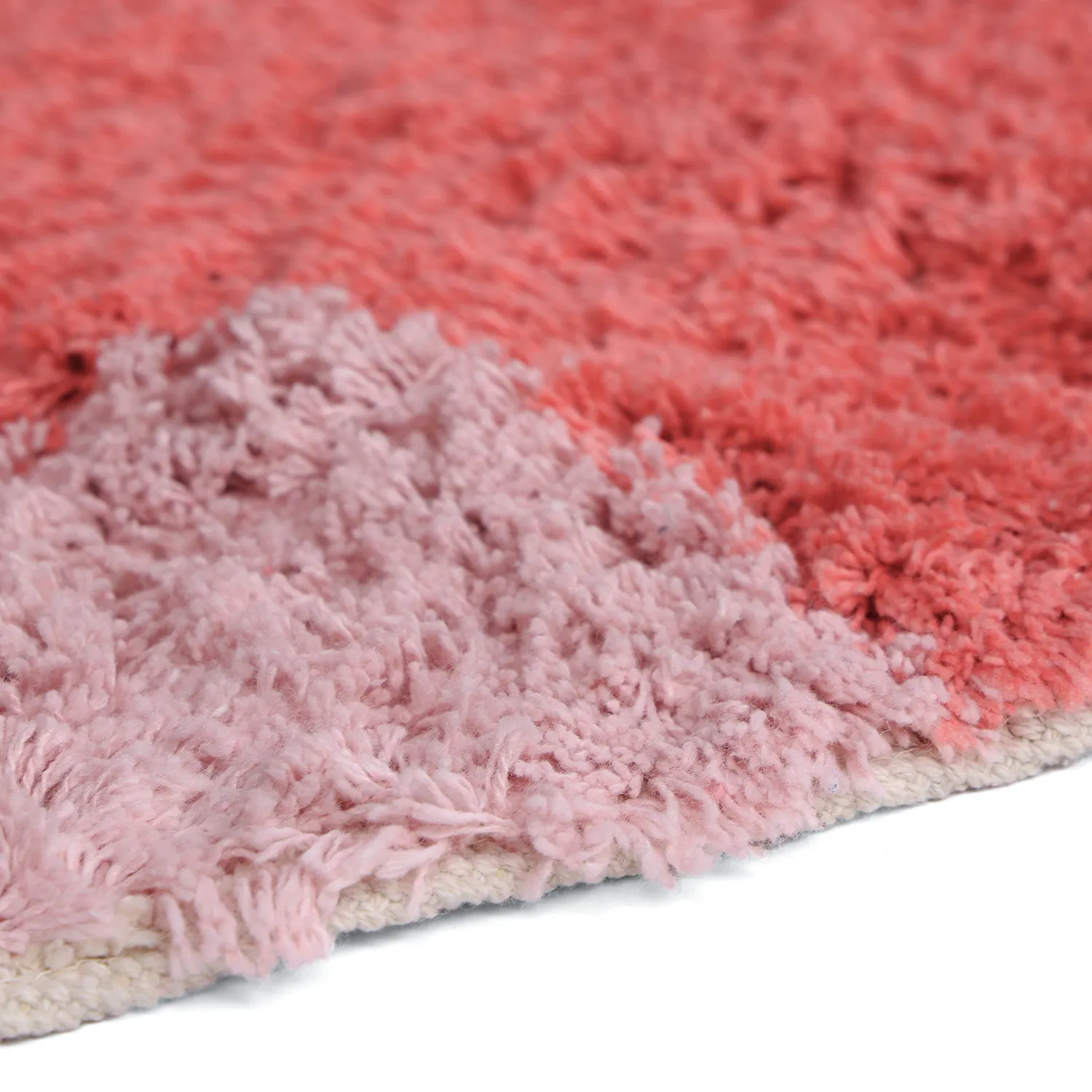 Hochflorteppiche - Amira Natural Cotton Shaggy (rosa)