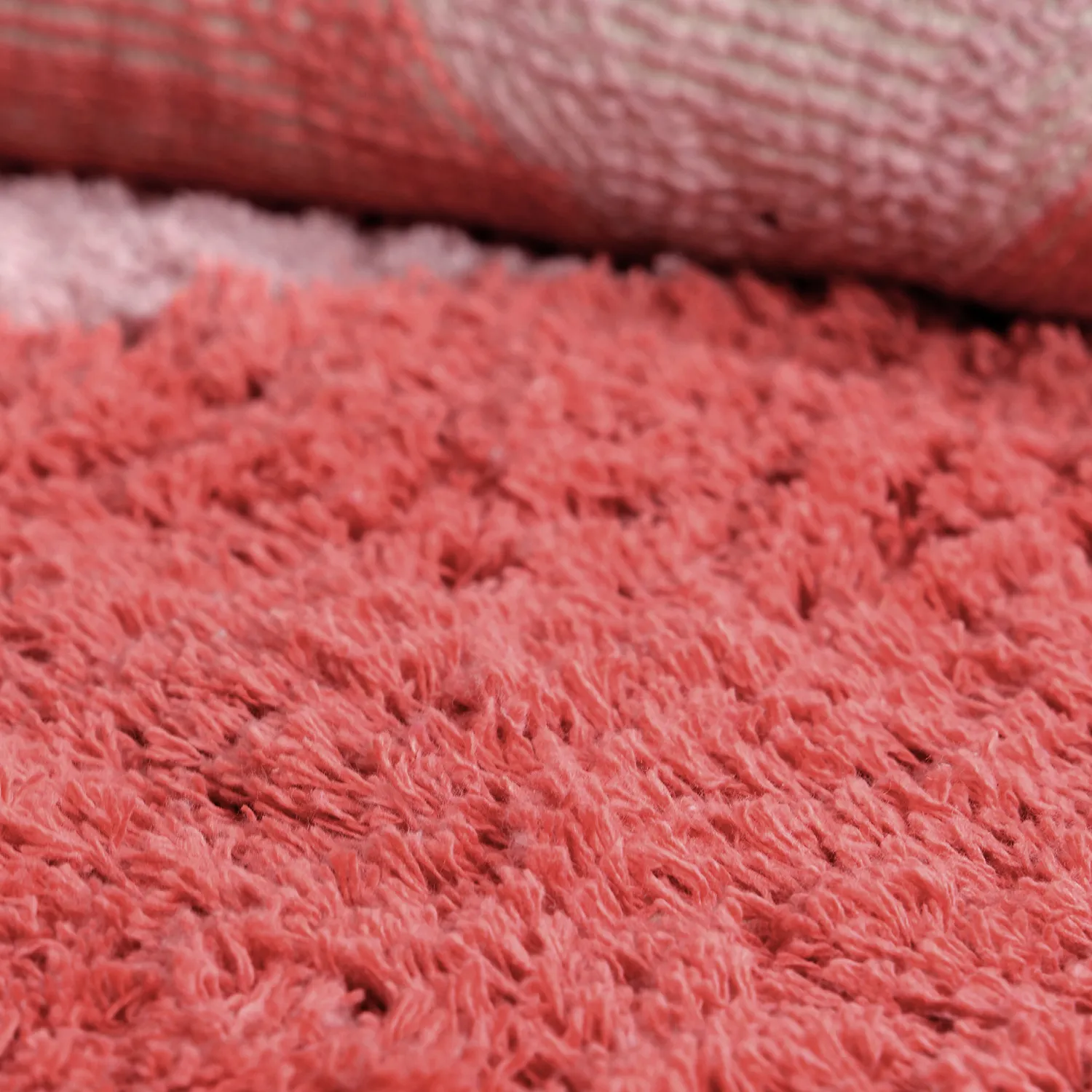 Hochflorteppiche - Amira Natural Cotton Shaggy (rosa)
