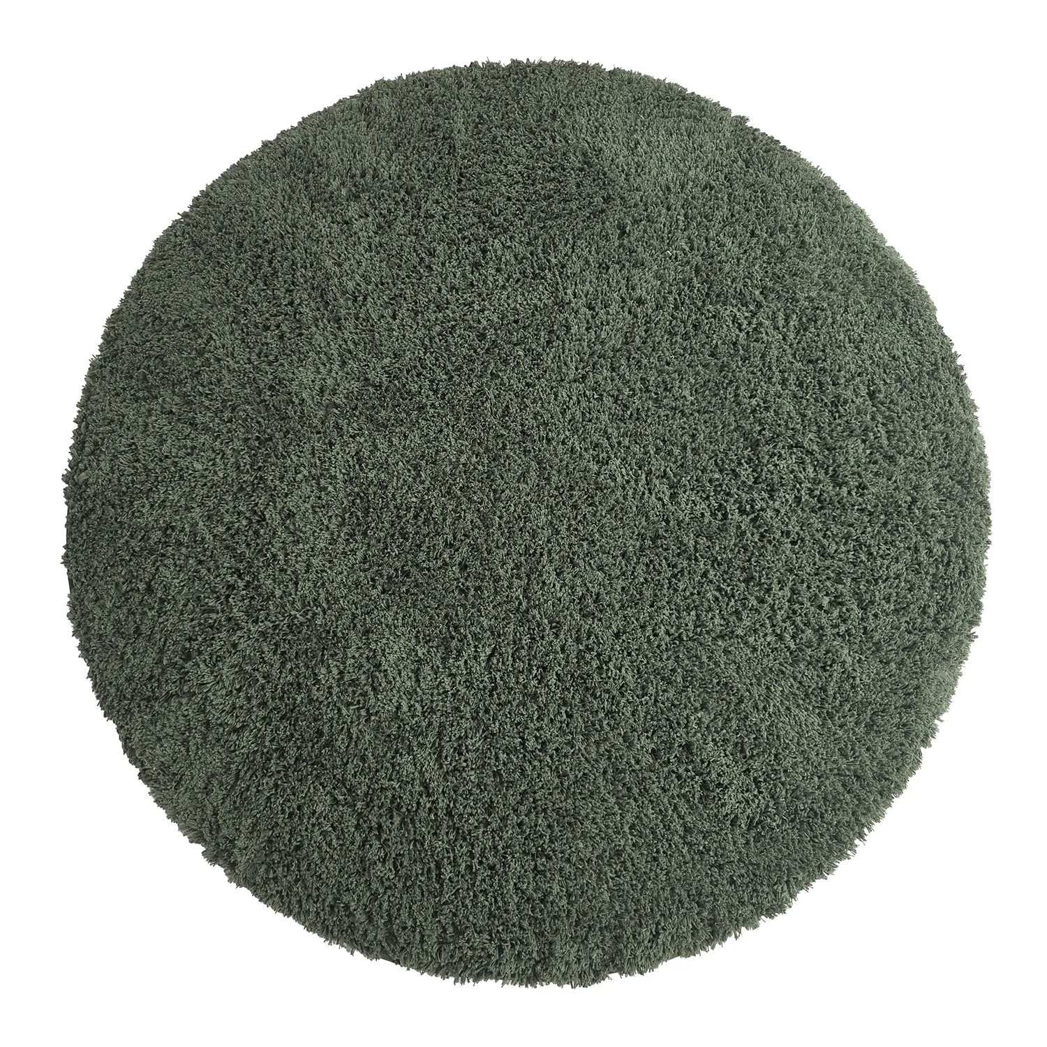 Rund Teppich - Combarro Solid Cotton Shaggy (grün)