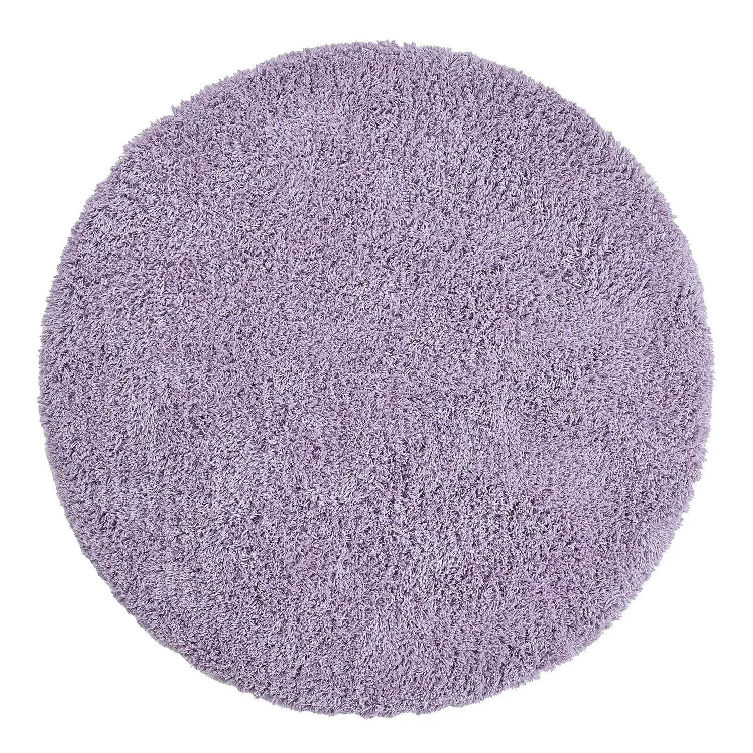 Rund Teppich - Combarro Solid Cotton Shaggy (hellviolett)
