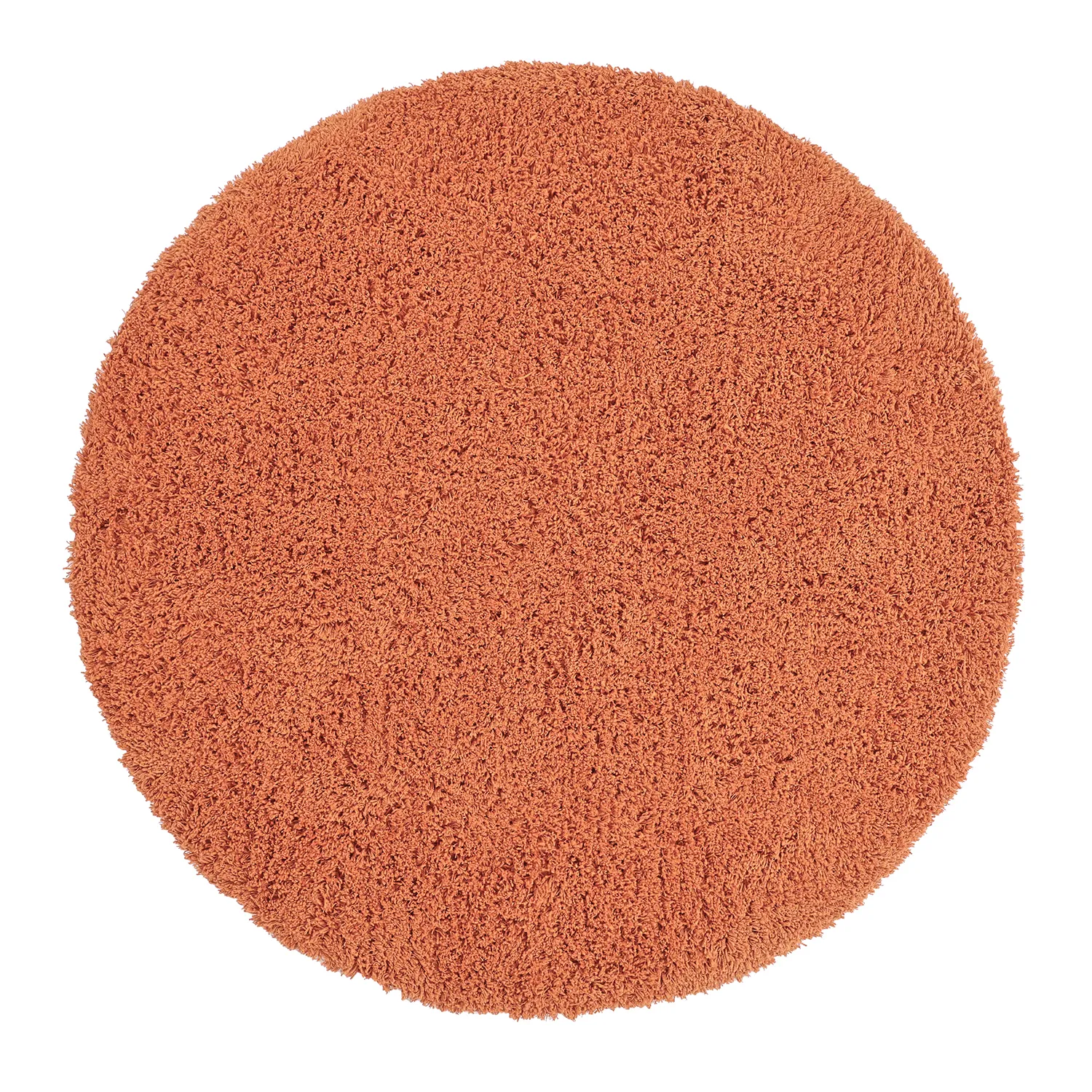Rund Teppich - Combarro Solid Cotton Shaggy (hellorange)