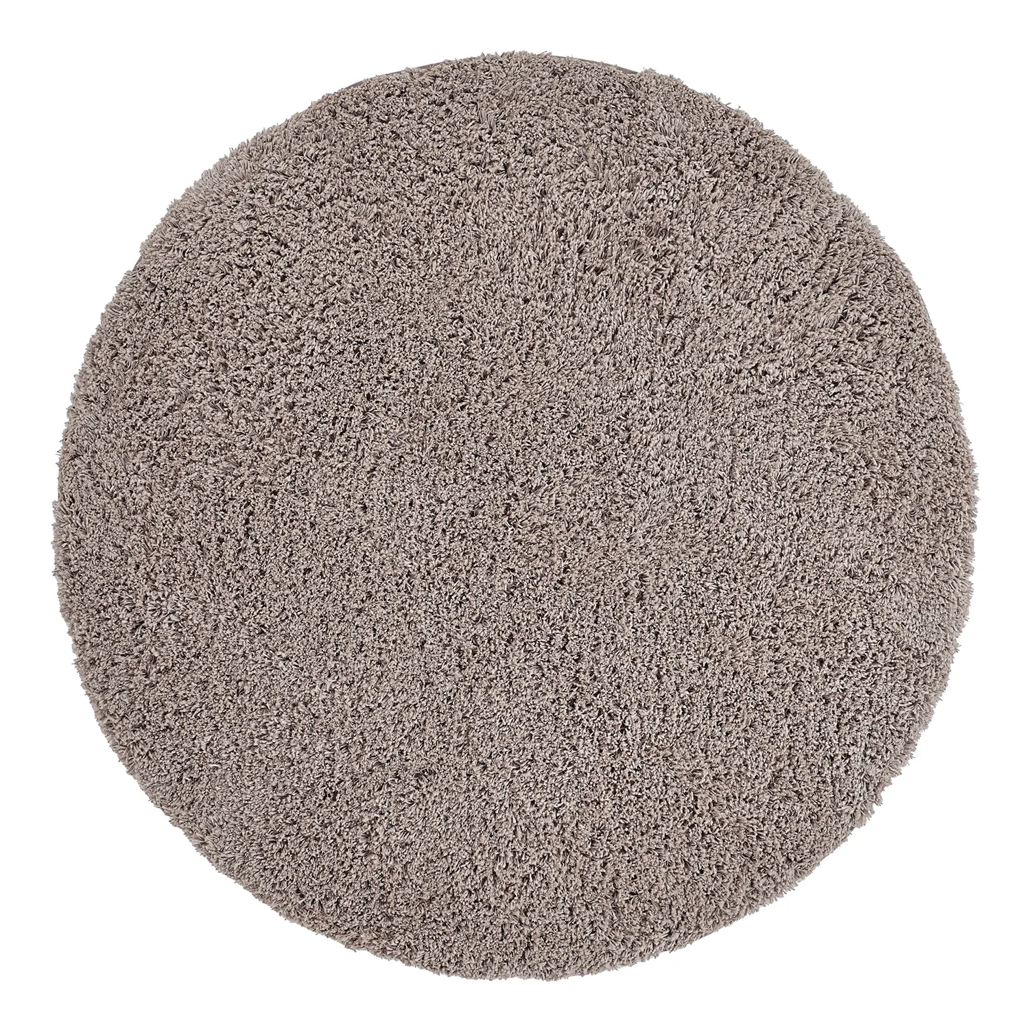 Rund Teppich - Combarro Solid Cotton Shaggy (taupe)