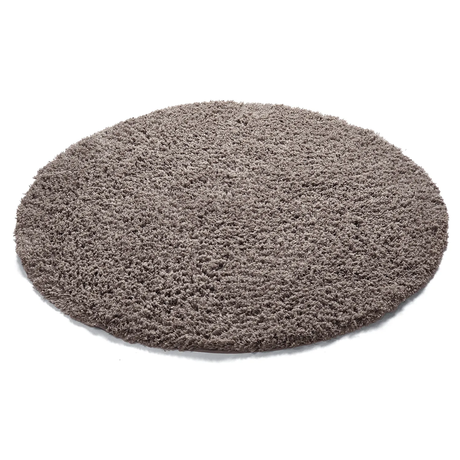 Rund Teppich - Combarro Solid Cotton Shaggy (taupe)