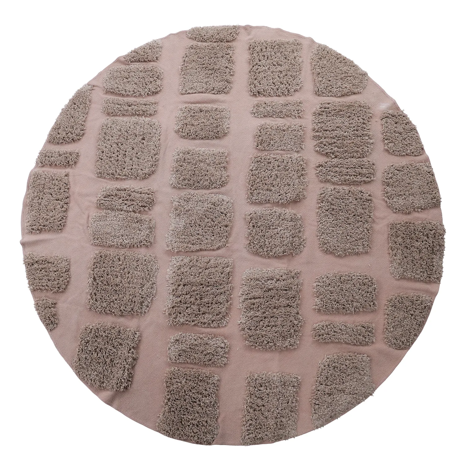 Rund Teppich - Otranto Natural Cotton Shaggy (taupe)