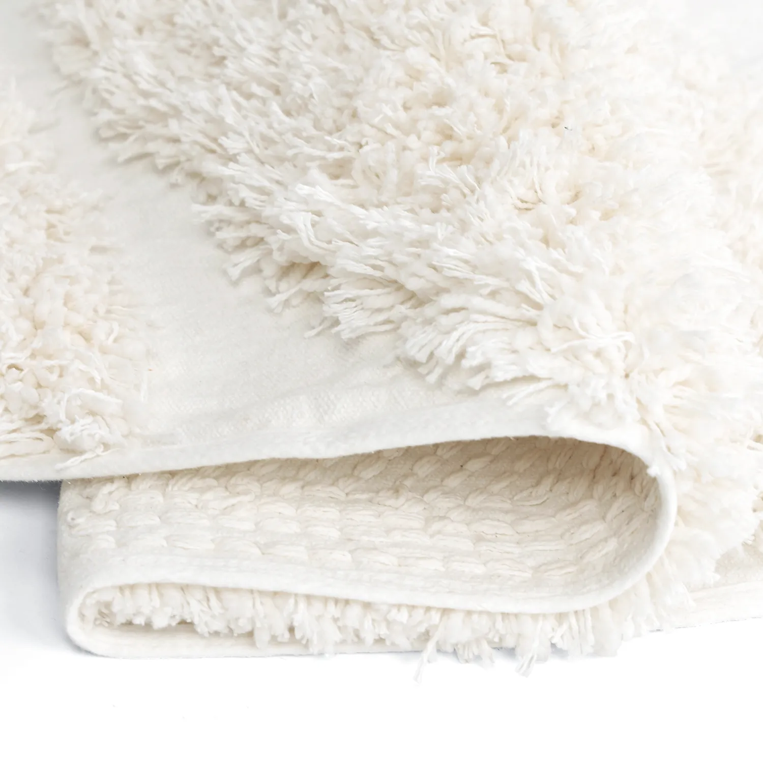 Rund Teppich - Sivota Natural Cotton Shaggy (cremefarben)