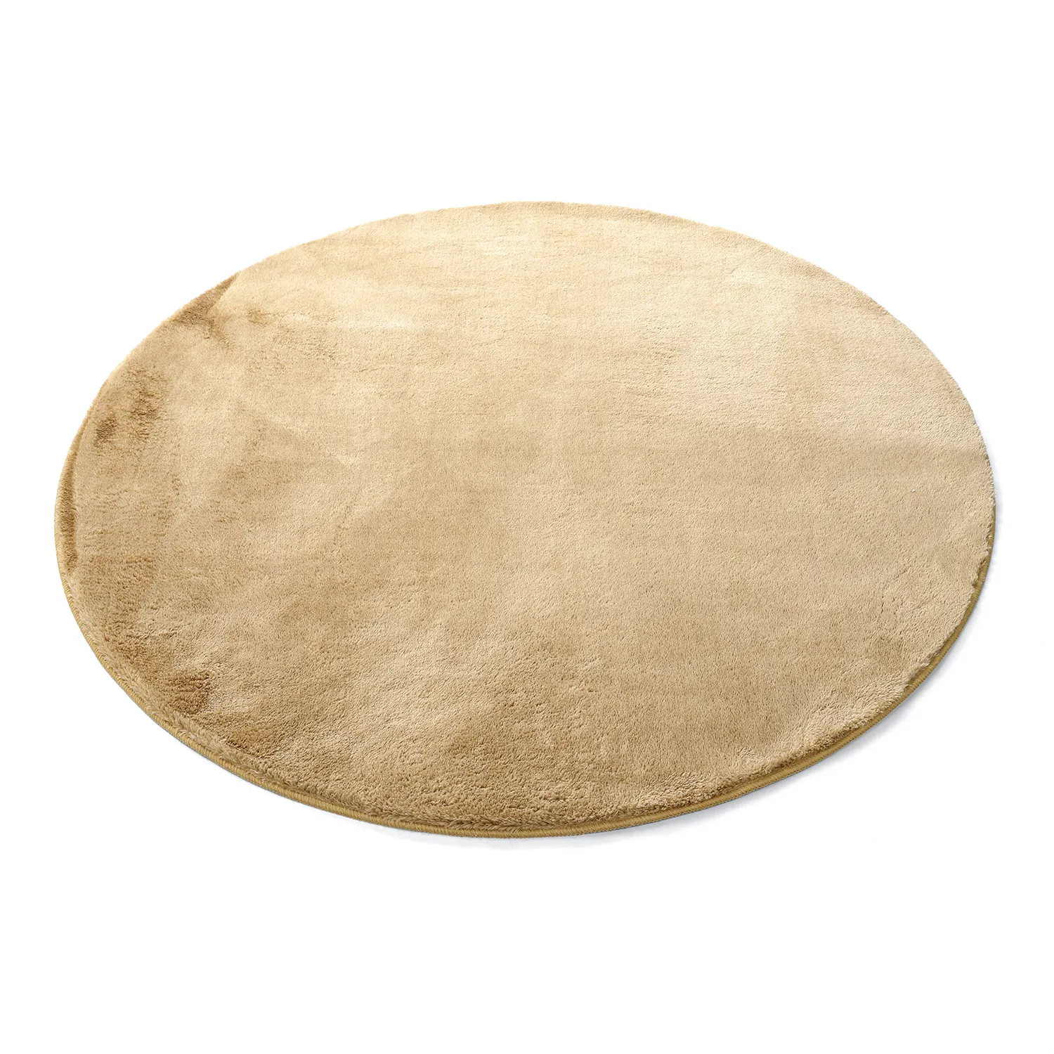 Runde Teppiche - Aranga Super Soft Fur (dunkelbeige)