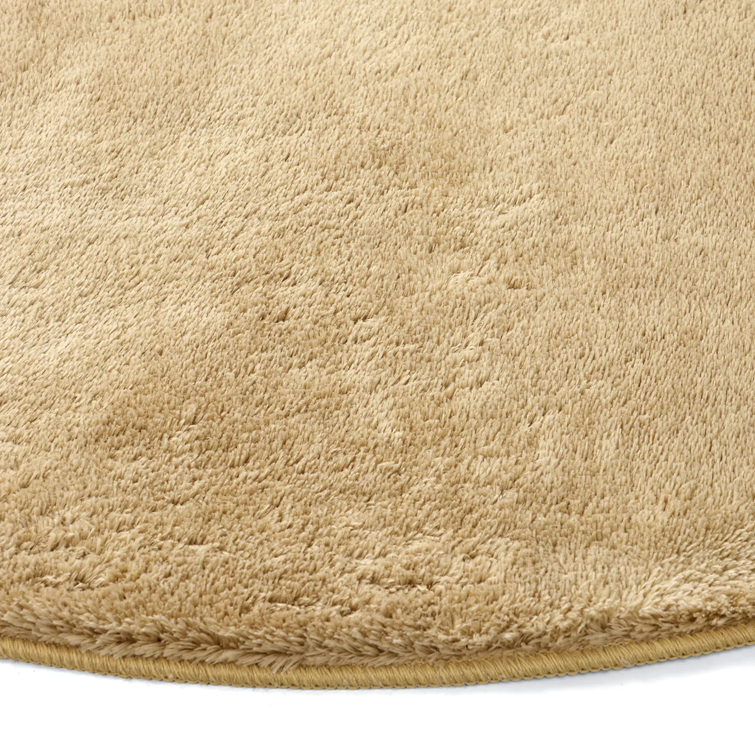 Runde Teppiche - Aranga Super Soft Fur (dunkelbeige)