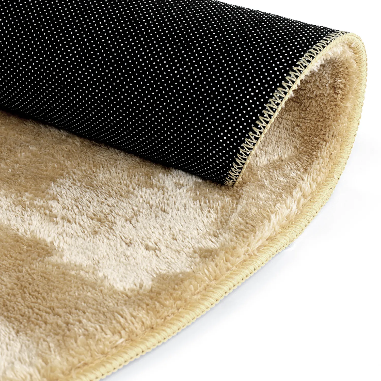 Runde Teppiche - Aranga Super Soft Fur (dunkelbeige)
