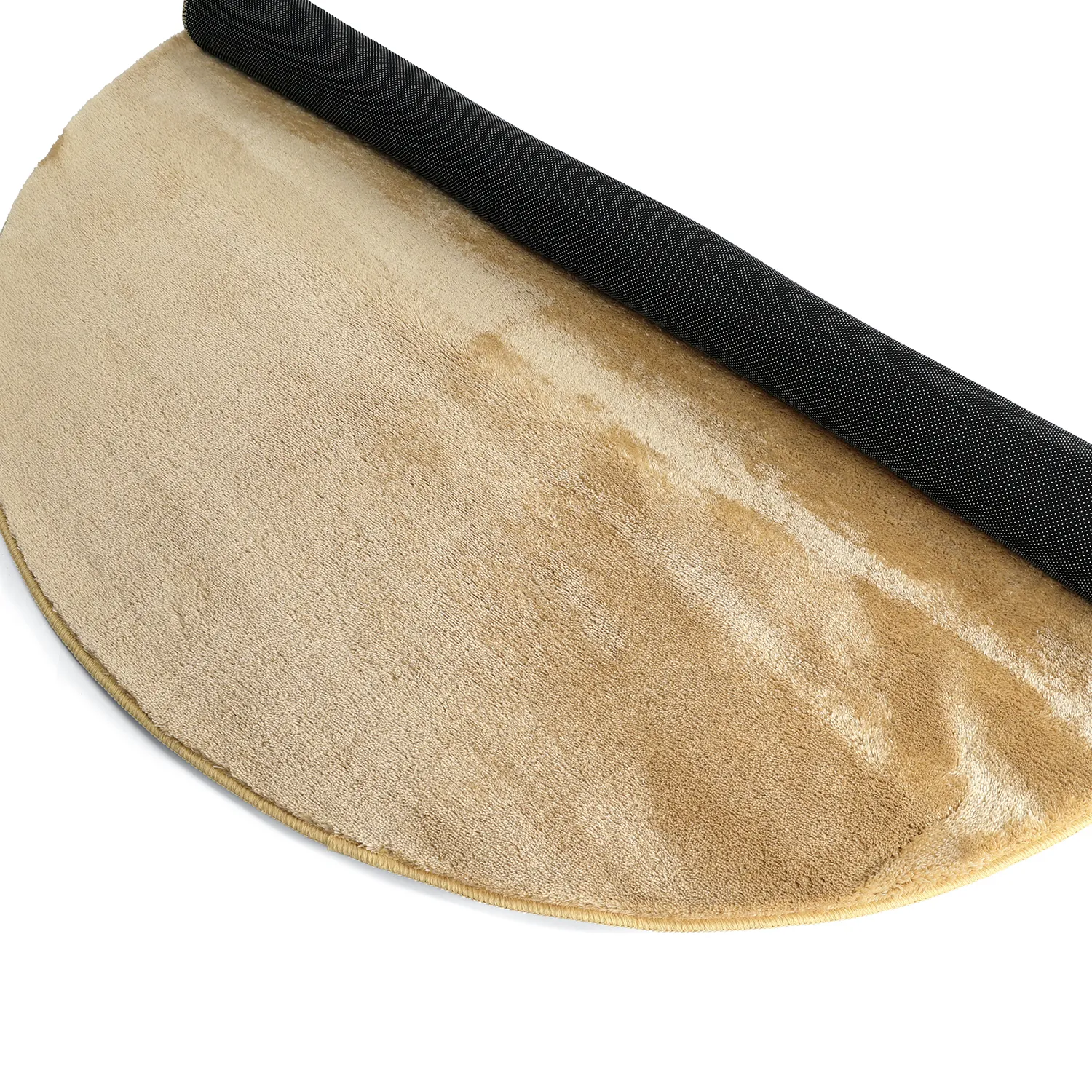 Runde Teppiche - Aranga Super Soft Fur (dunkelbeige)