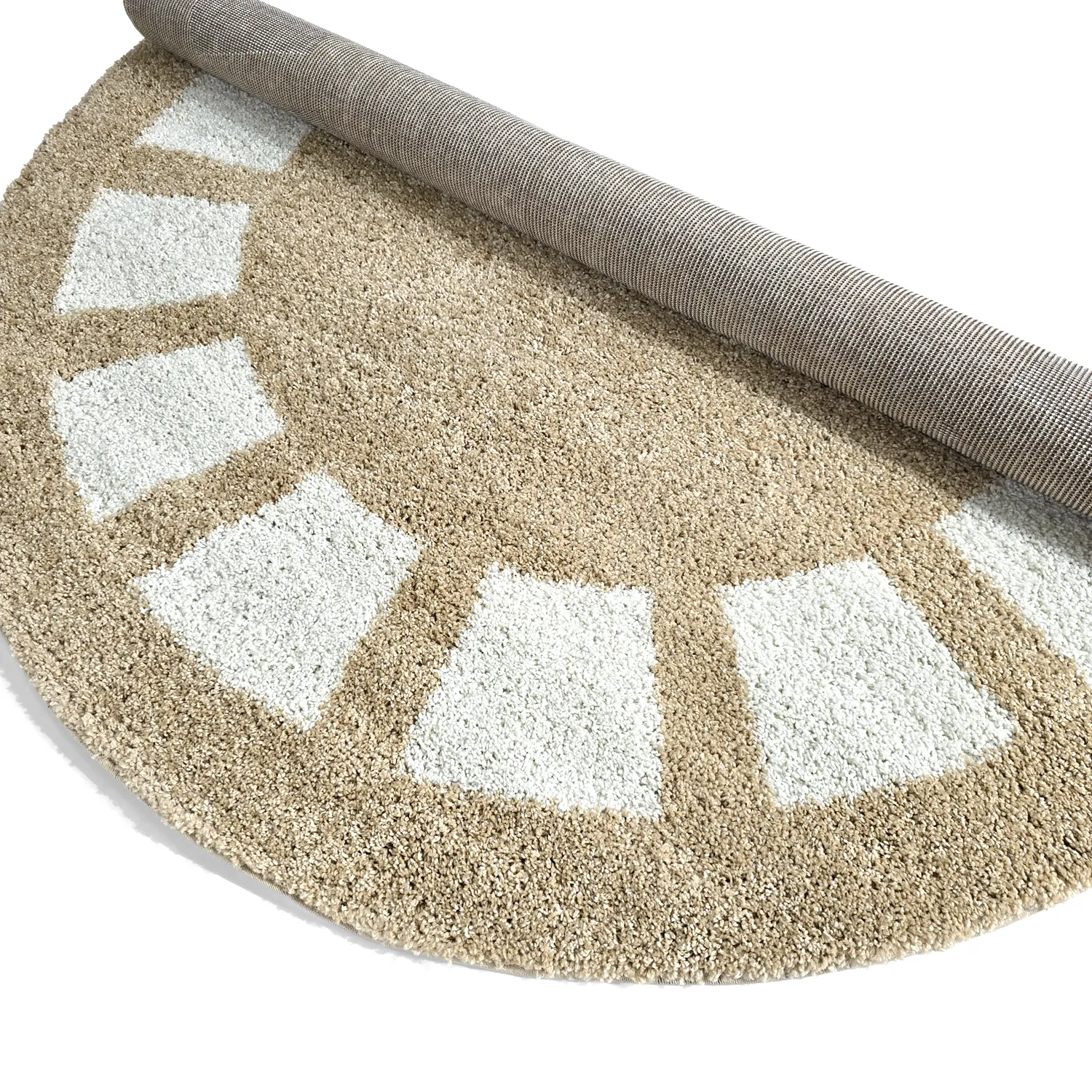 Runde Teppiche - Asilah (beige/weiß)