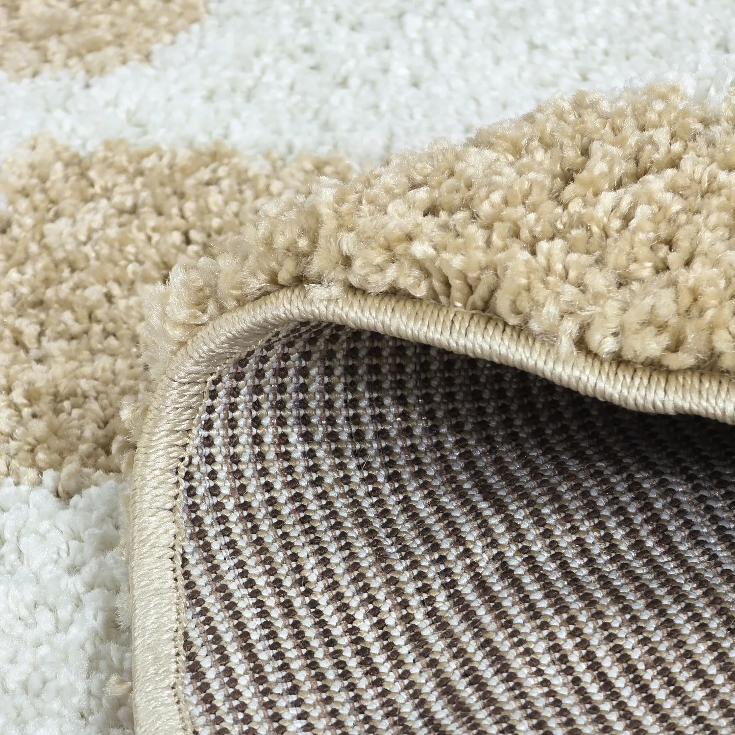 Runde Teppiche - Tamri (beige/weiß)