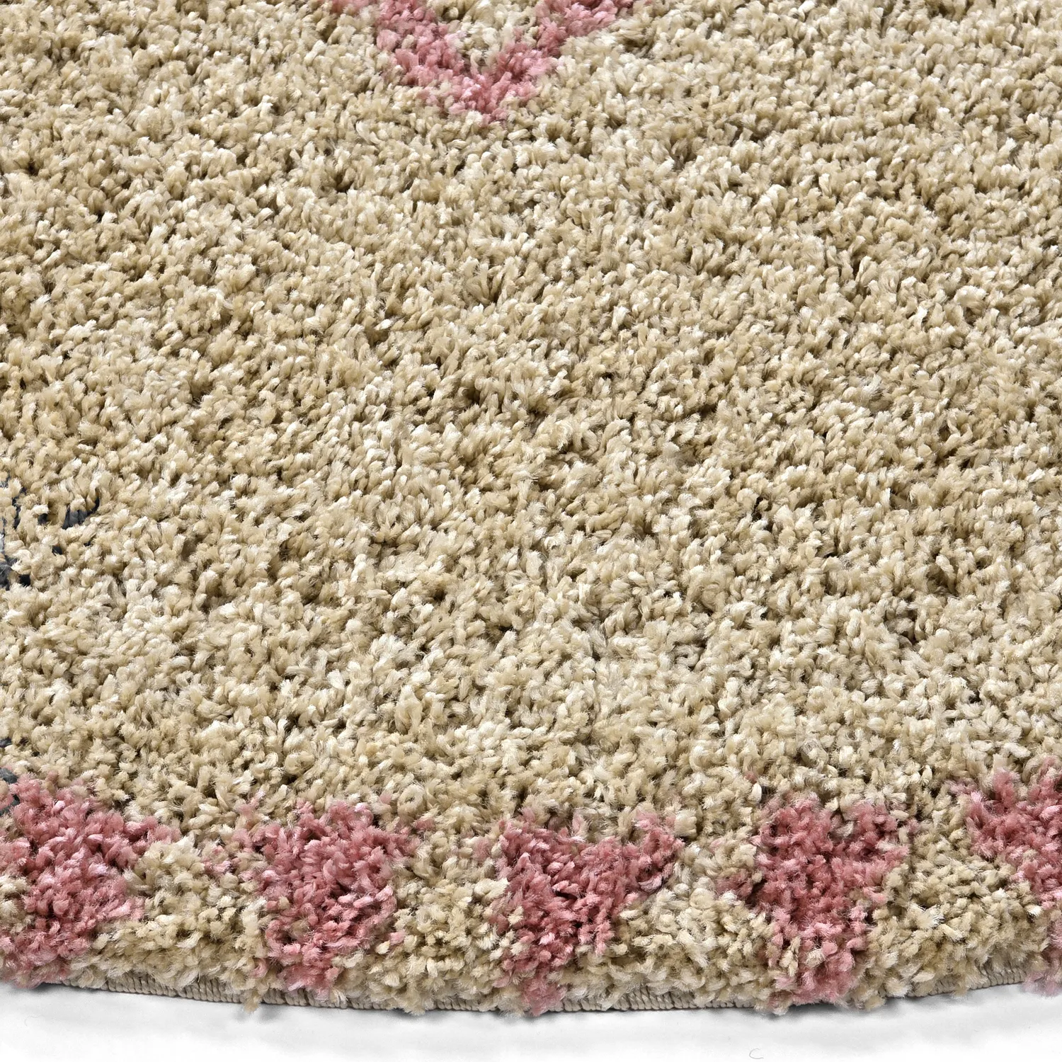 Runde Teppiche - Tiznit (beige/rosa)