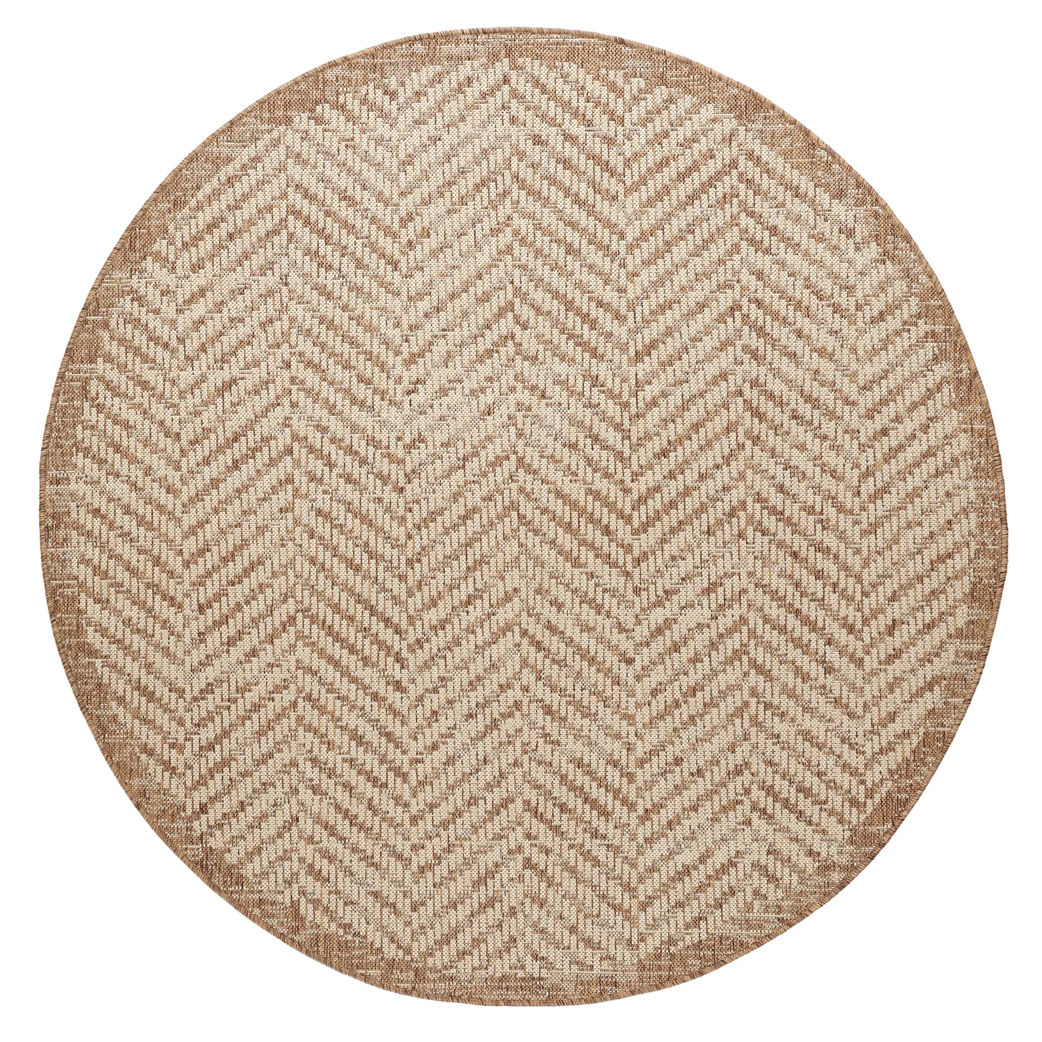 Rund Teppich - Indoor/Outdoor Donora (braun)