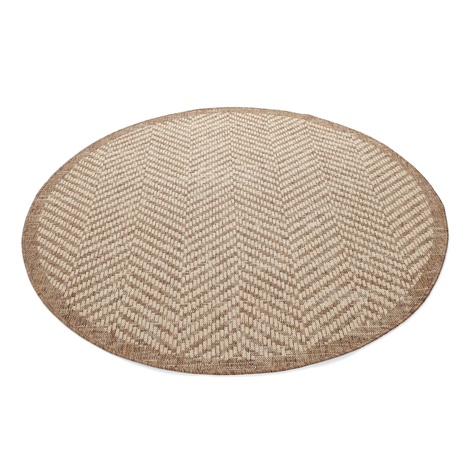Rund Teppich - Indoor/Outdoor Donora (braun)