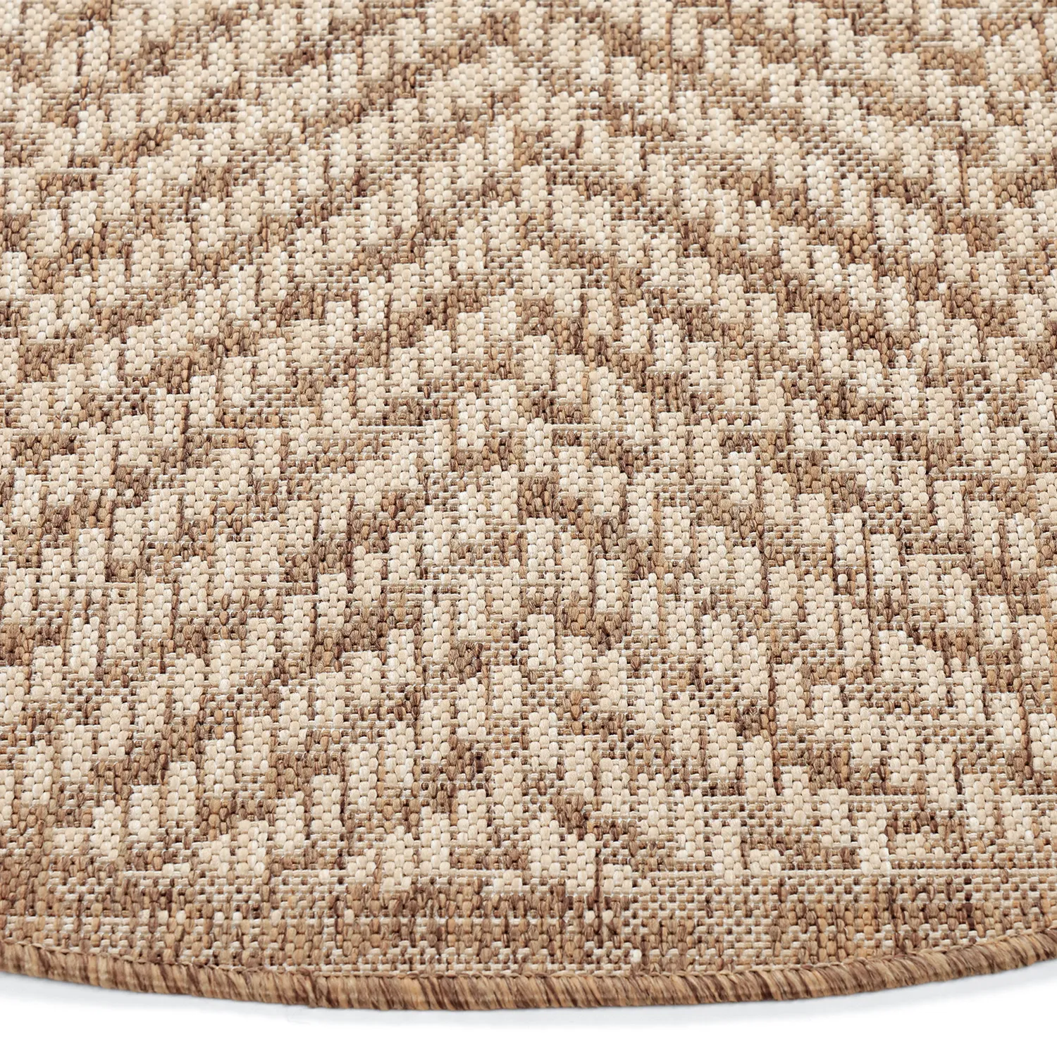 Rund Teppich - Indoor/Outdoor Donora (braun)