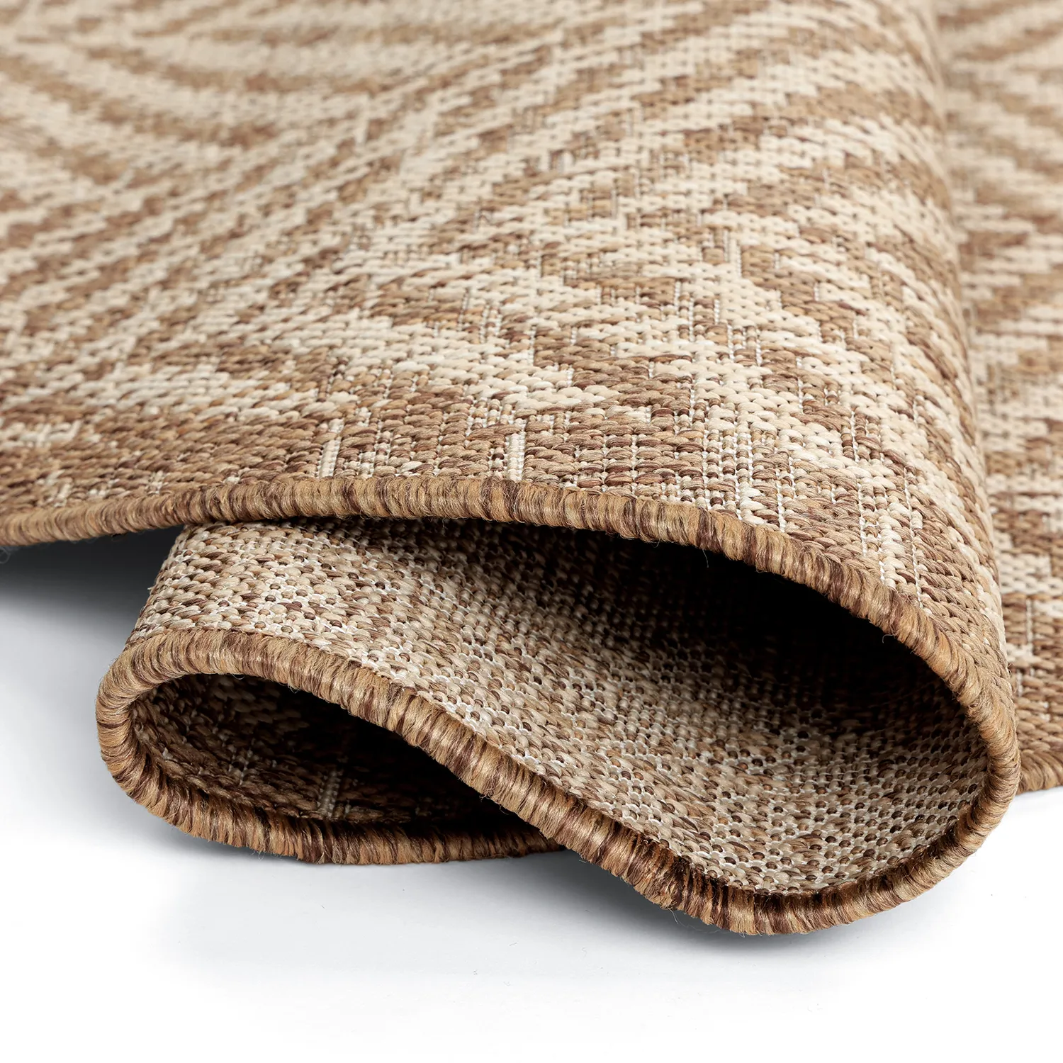 Rund Teppich - Indoor/Outdoor Donora (braun)