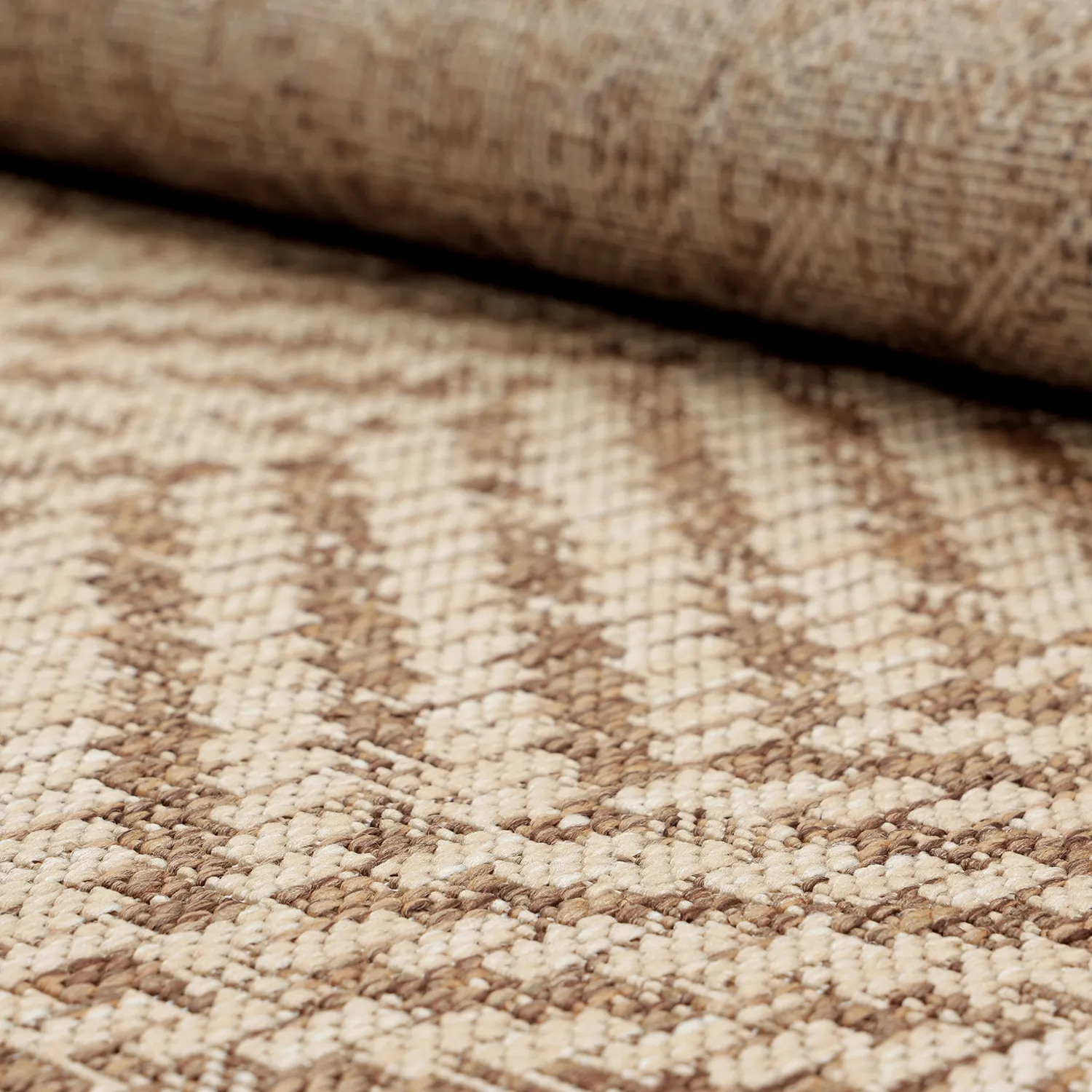 Rund Teppich - Indoor/Outdoor Donora (braun)