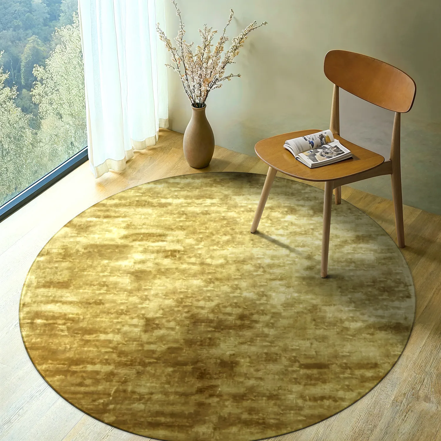 Rund Teppich - Jodhpur Special Luxury Edition (gold)