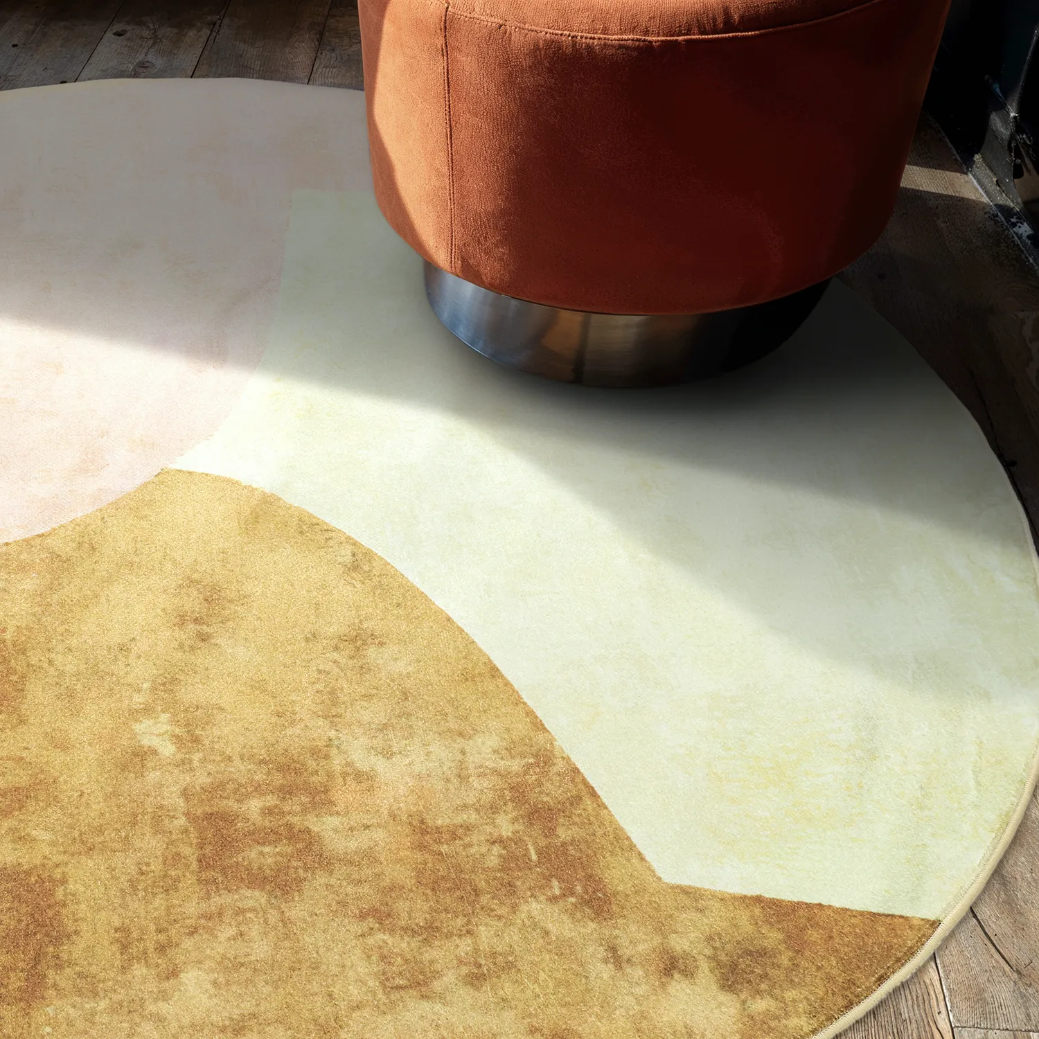 Rund Teppich - Lazio (beige/rosa)