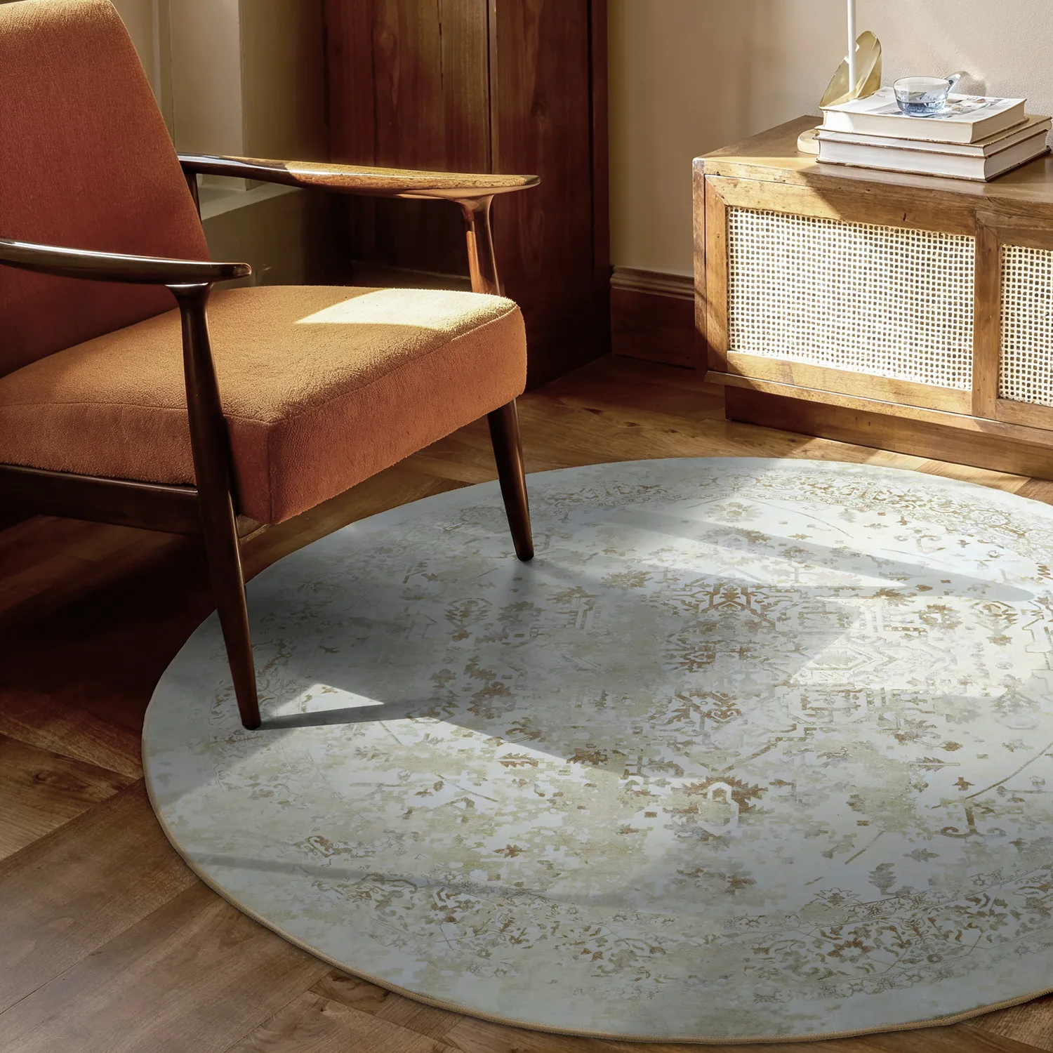 Rund Teppich - Mateur (beige)