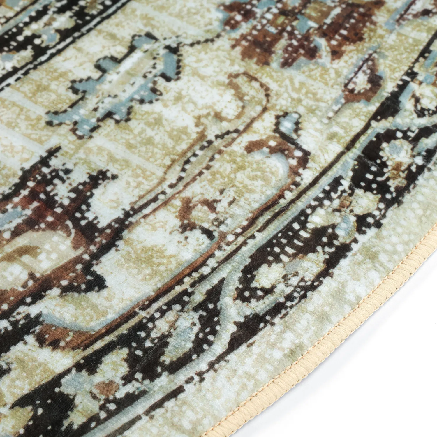Rund Teppich - Siliana (beige)