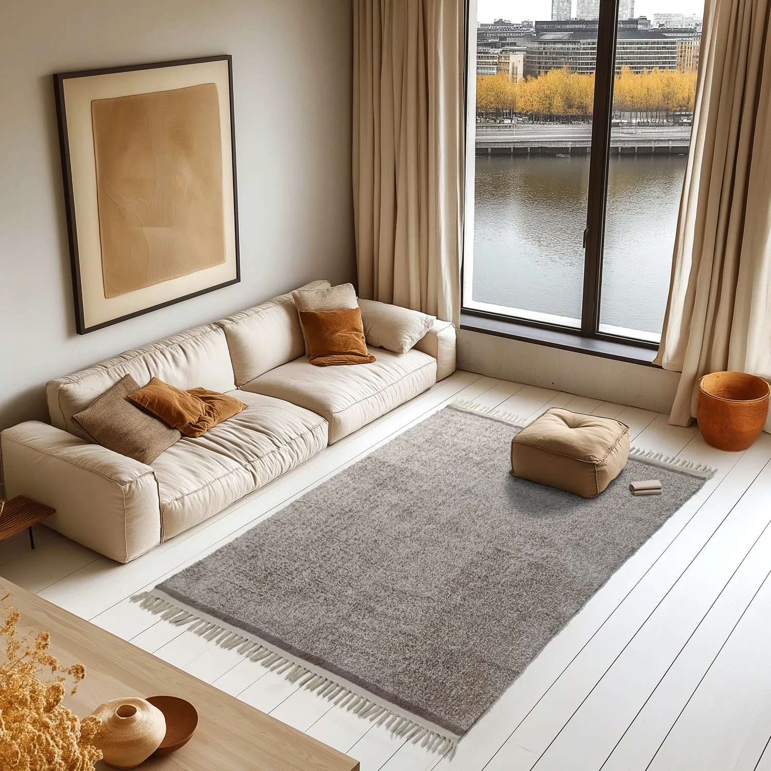 Hochflorteppiche - Celina Natural Cotton Shaggy (beige/braun)