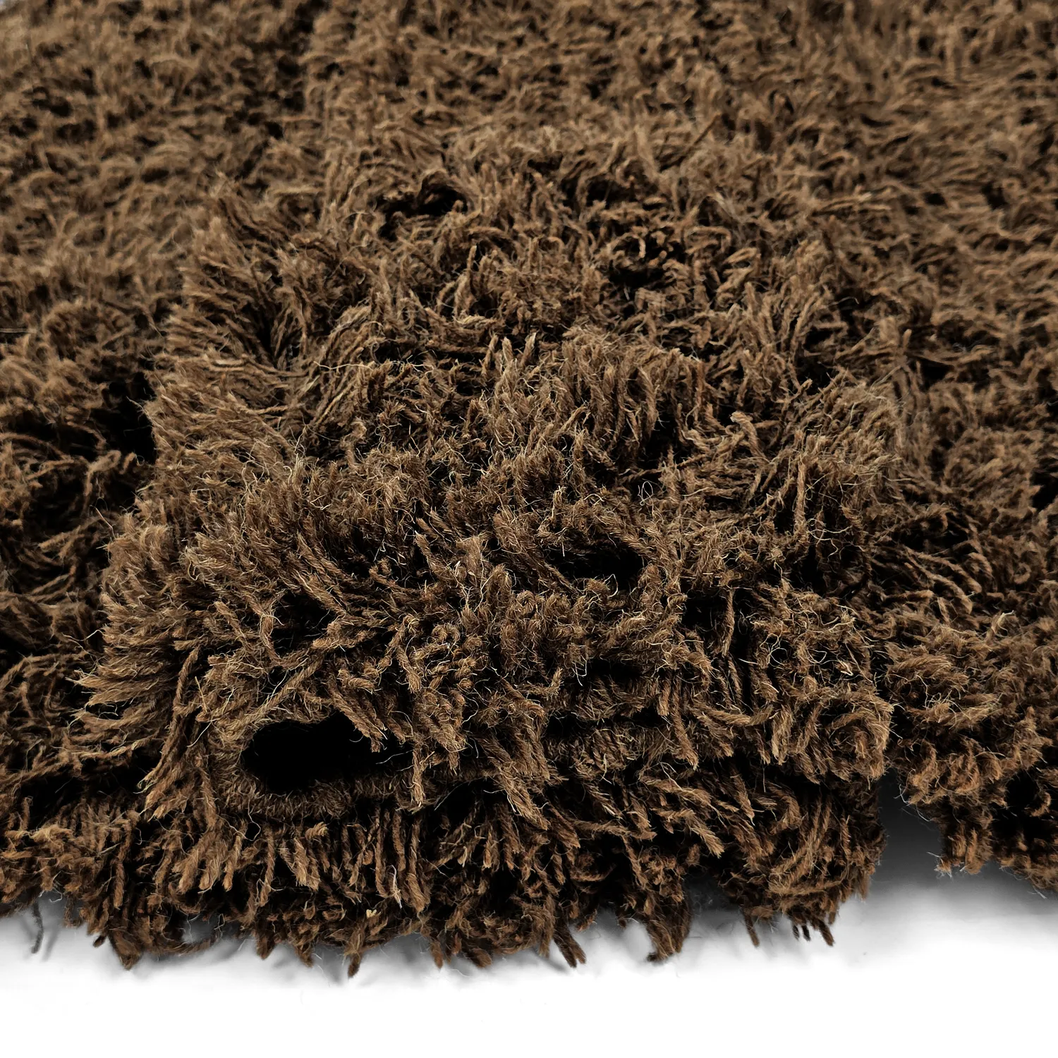 Hochflorteppiche - Melilla Hand Woven Wool Shaggy (braun)