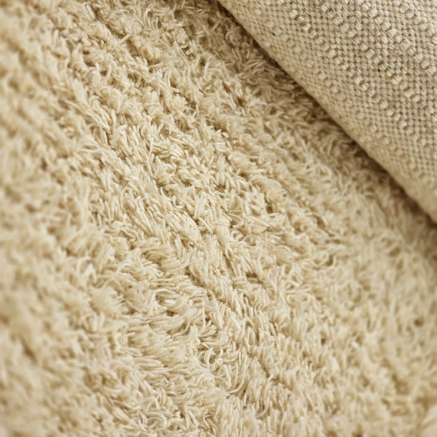 Hochflorteppiche - Melilla Hand Woven Wool Shaggy (natur)