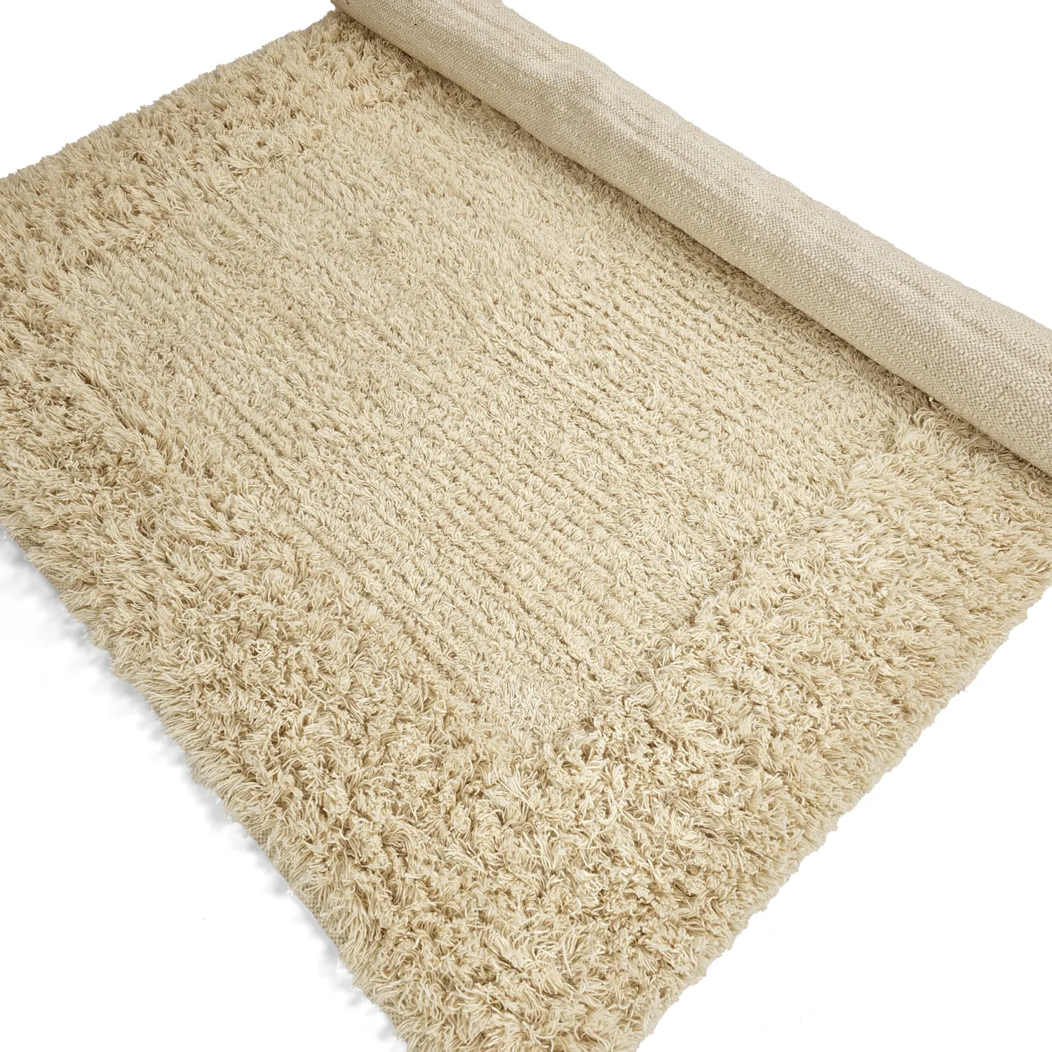 Hochflorteppiche - Melilla Hand Woven Wool Shaggy (natur)