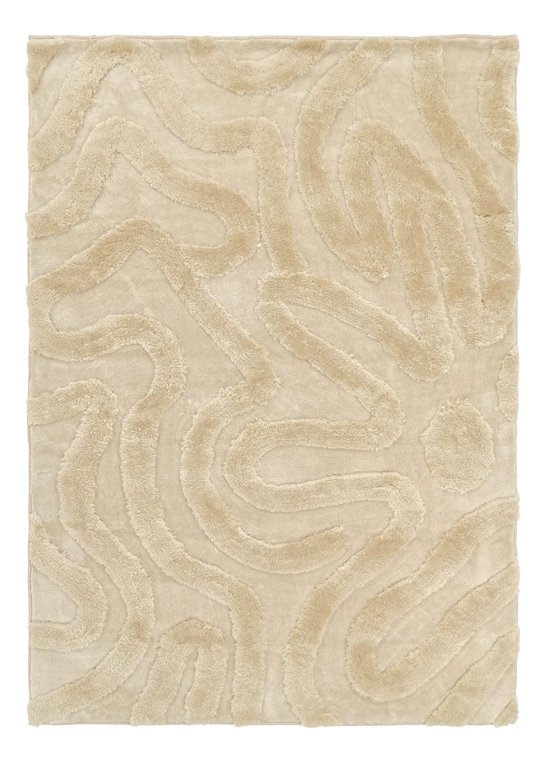 Hochflorteppiche - Akaba (creme/beige)