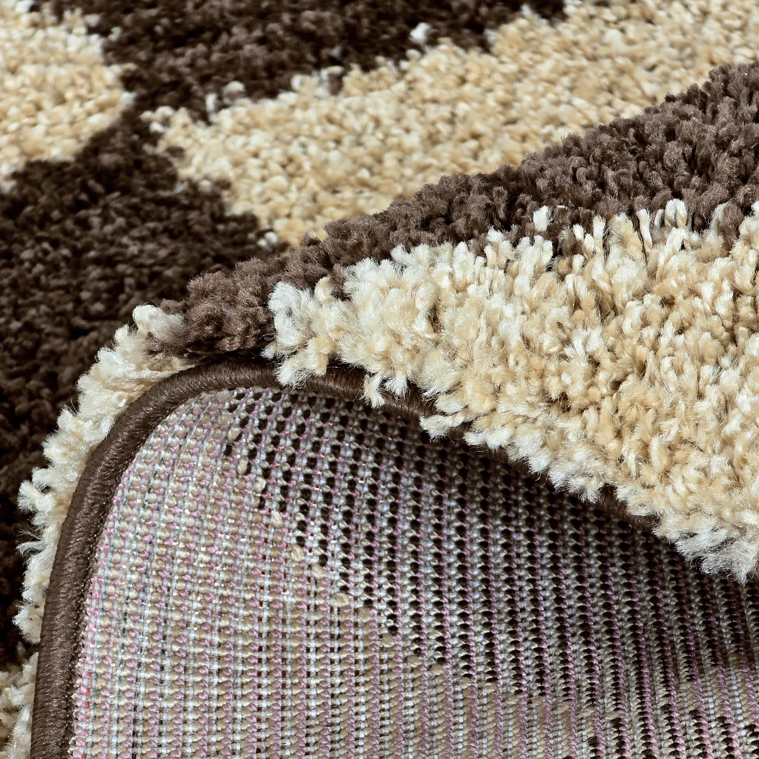 Hochflorteppiche - Albi (braun/beige)