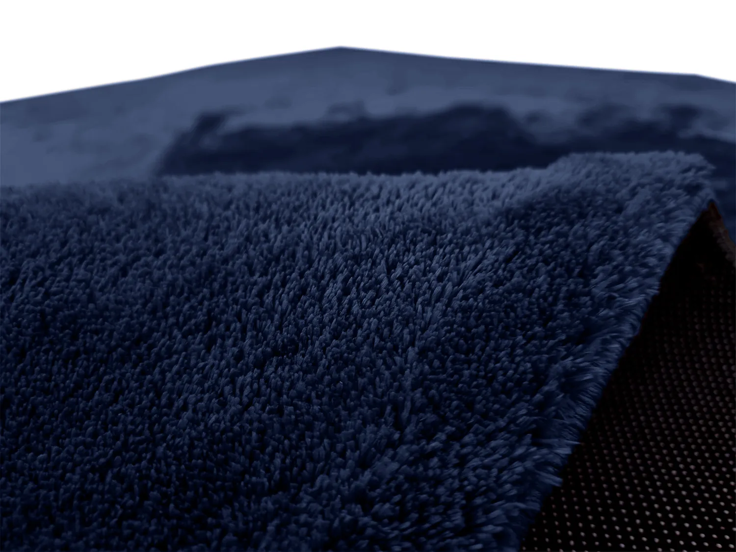Runde Teppiche - Aranga Super Soft Fur (dunkelblau)