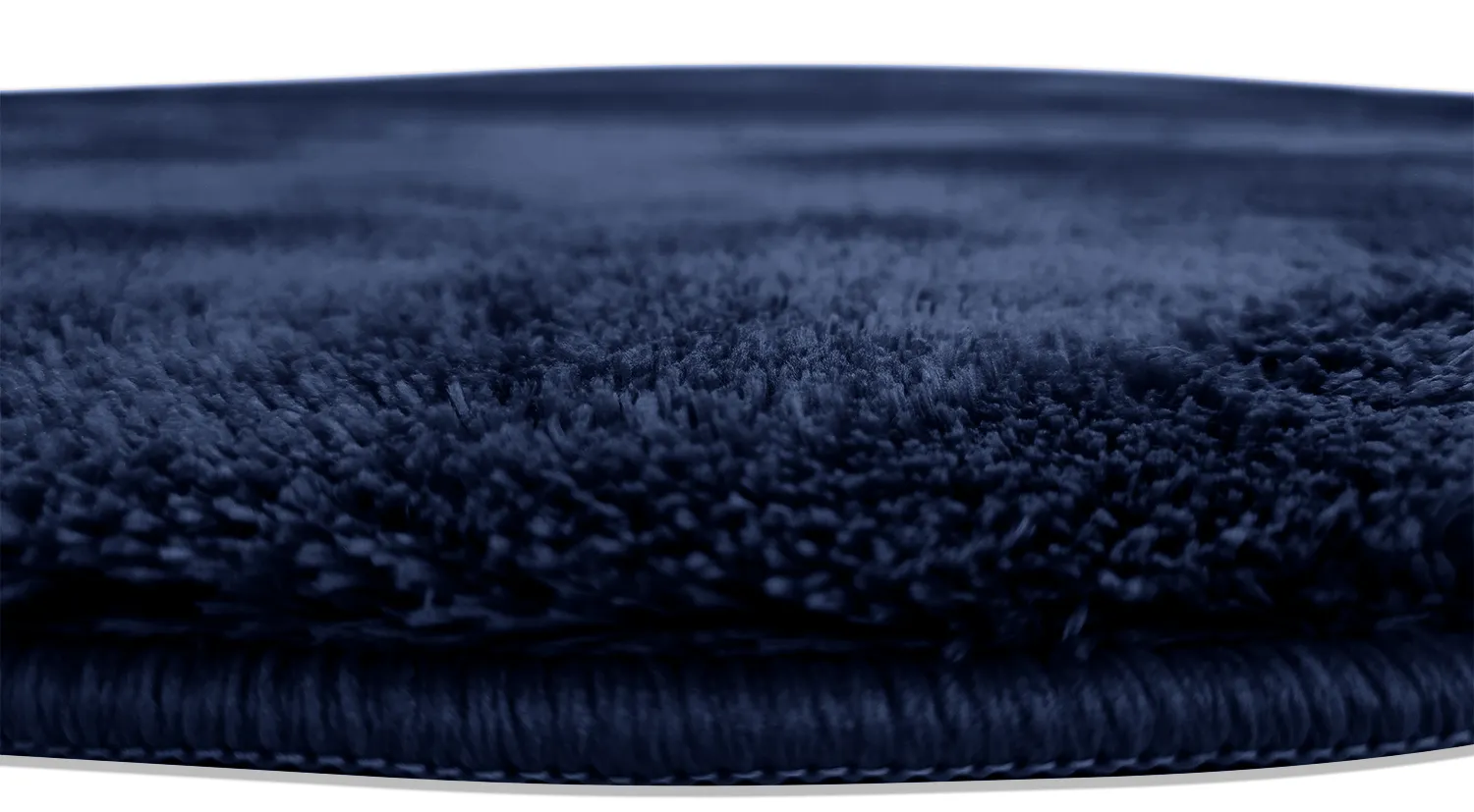 Runde Teppiche - Aranga Super Soft Fur (dunkelblau)